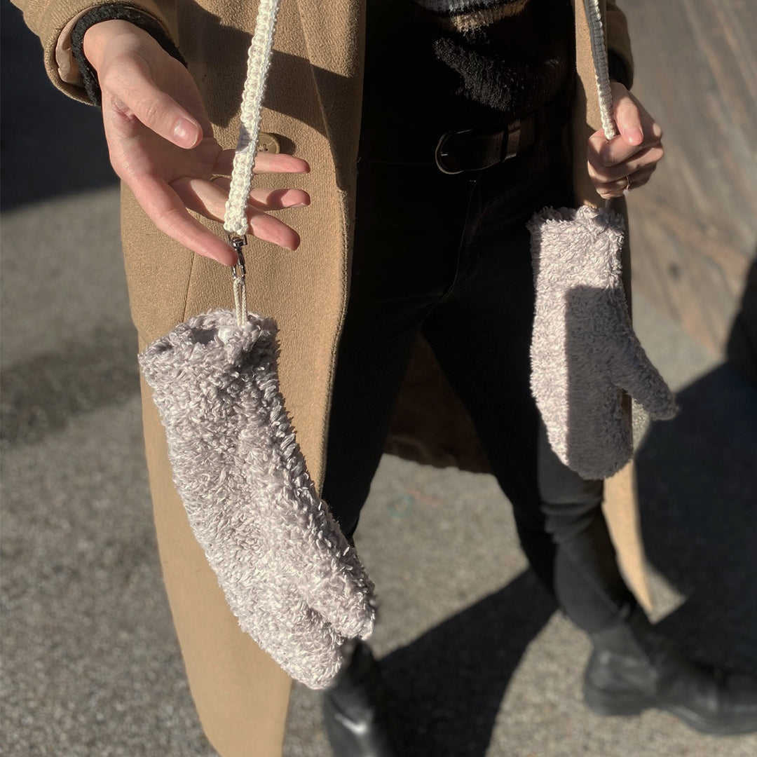 – Baumwolle CALOR Nachhaltige Fäustlinge Teddy Handschuhe - aus